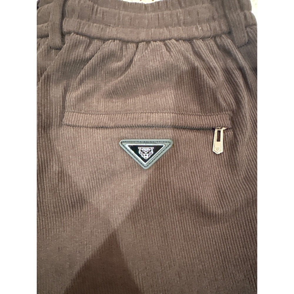 FlexCozy Stretch‎ Corduroy Pull On Pants Women's L Petite NWT Brown - Picture 4 of 7